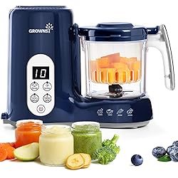 GROWNSY Baby Food Maker with Steam Basket, One Step
