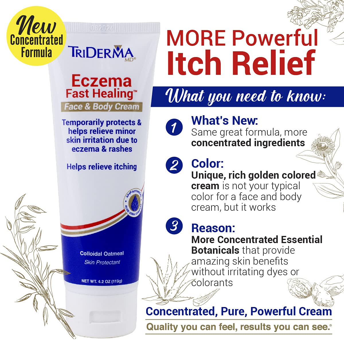 Triderma Eczema Fast Healing Cream, 4.2 Ounce by TriDerma