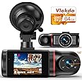 Dual Dash Cam Front and Inside, FHD Dashcams for Cars with 64GB Card Dash Camera for Cars, 1080P Front Dash Cam+1080P Inside Dashcam for Car Dash Camera with IR Night Vision Loop Recording