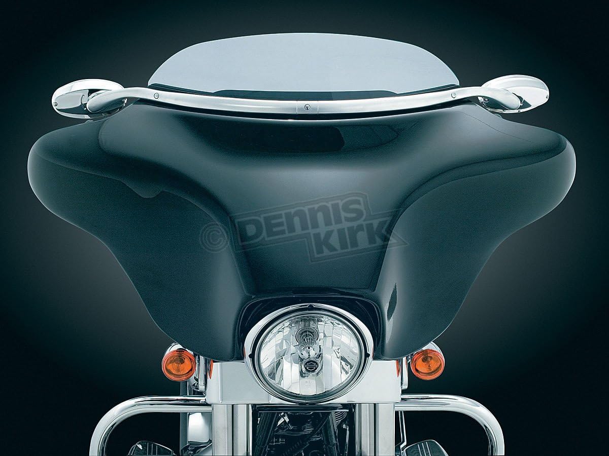 Kuryakyn Windshield Mounted Ellipse Mirrors (Set) Harley Davidson