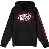 Bioworld Dr Pepper Always One Of A Kind Long Sleeve Women's Black Hooded Sweatshirt