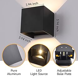 4-Pack LED Outdoor Wall Mount Lights