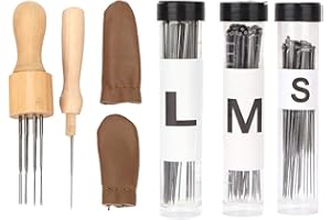 Needle Felting Kit, Practical Professional Wooden Handle Wool Felt Tool Delicate Needle Felting Starter Kit for Adults, Begin