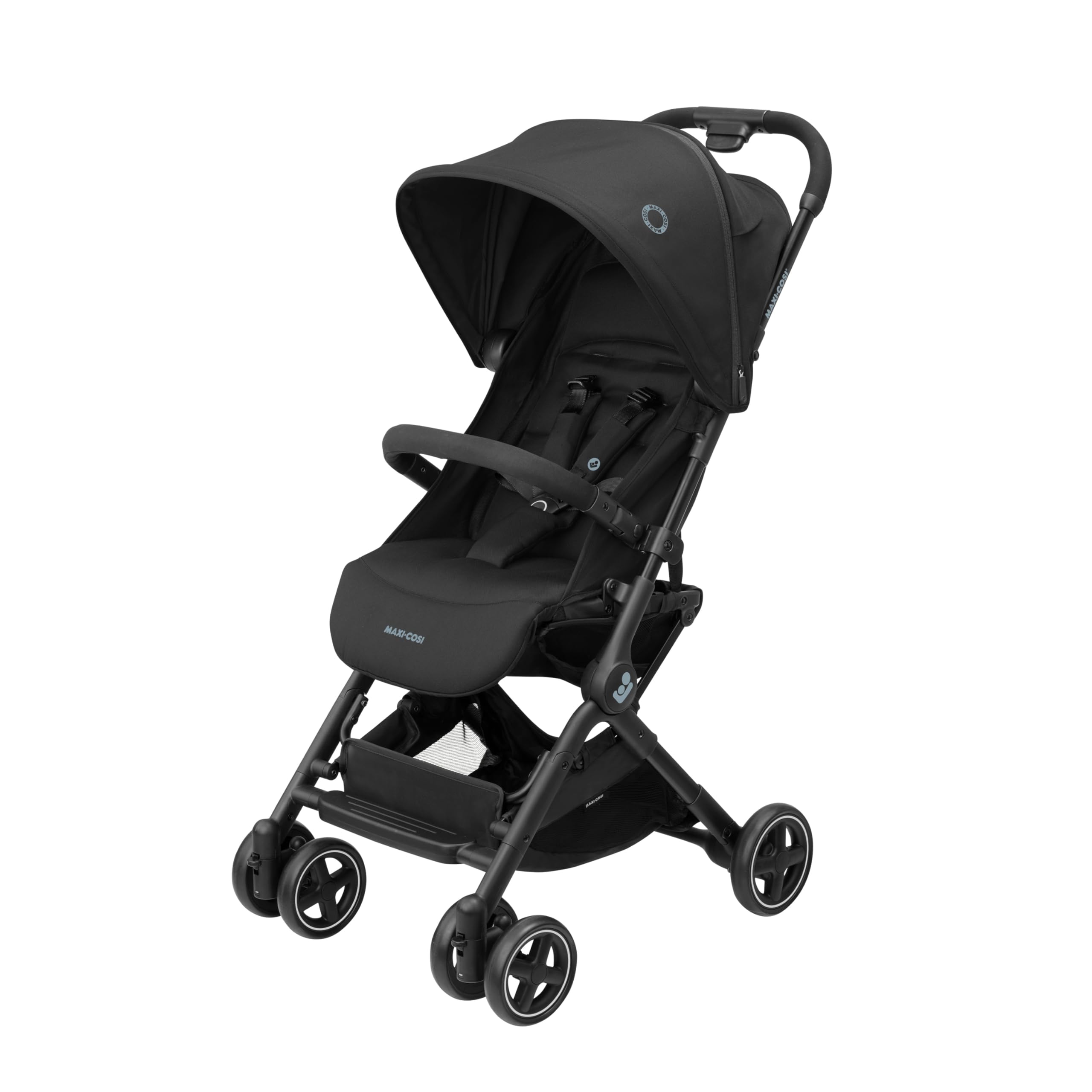 Maxi-Cosi Lara², Poussette Canne, 0-4 Ans, 0-22 Kg, Poussette Bebe, Légère, Compacte, 3 Positions D'Inclinaison, Position Allongée, Pliage Automatique, Bandoulière, Essential Black