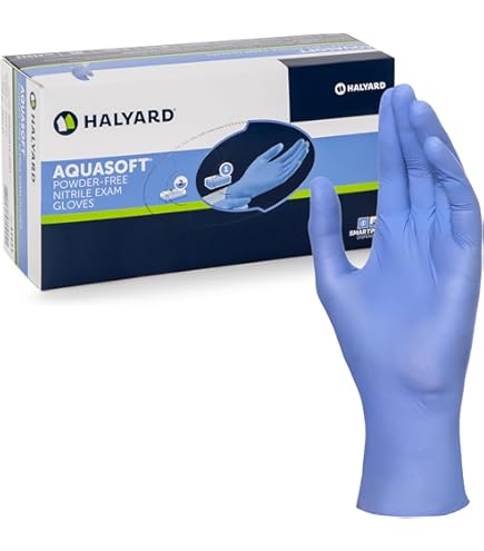 HALYARD FLEXAPRENE Green Exam Gloves - 3.5 mil, 9.5 Inches, Green