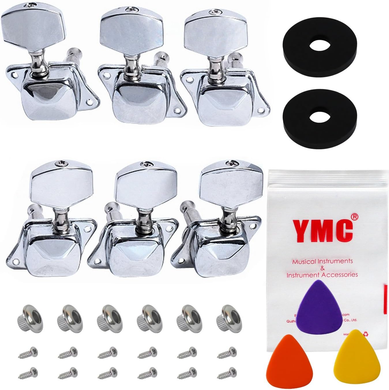 Lotmusic-3L3R Semiclosed Guitar Tuning Pegs Tuners Machine Heads