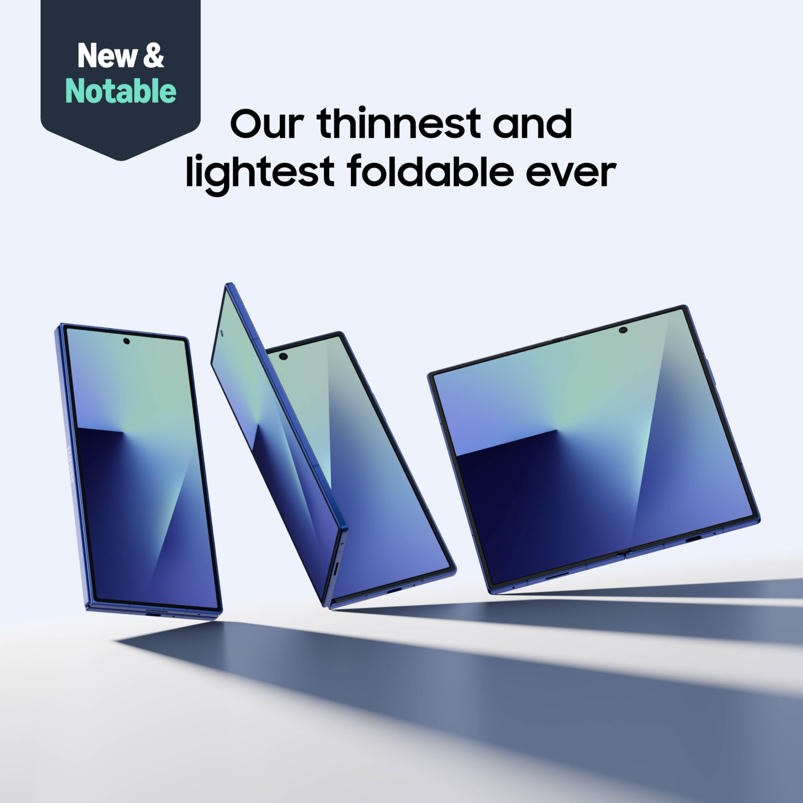 Teléfono celular Samsung Galaxy Z Fold7, teléfono inteligente con IA de 256 GB, Android desbloqueado, ediciones de fotos con IA, pantalla grande, batería de larga duración, 2025, garantía del fabricante de 1 año en EE. UU., JetBlack