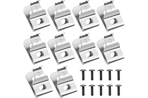 10Pcs Belt Clips For Dewalt, 304 Stainless Steel Hook Drill Clips Tool Kit With Screws Belt Replacement for Dewalt N268241 Fi