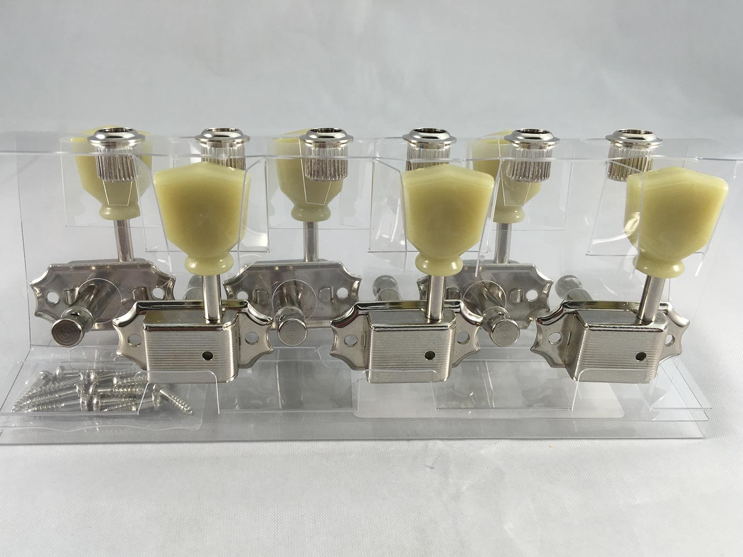 Gotoh Japan Guitar Tuners Set 3+3 Nickel PRS Gibson Kluson Style SD90-SLN Machine Heads for Acoustic or Electric Guitar