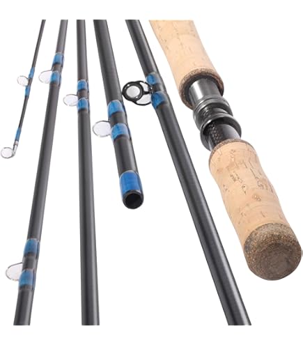 13' Spey Fly Fishing Rod 6 Sections 13FT 8/9 Spey Rod Carbon Fiber