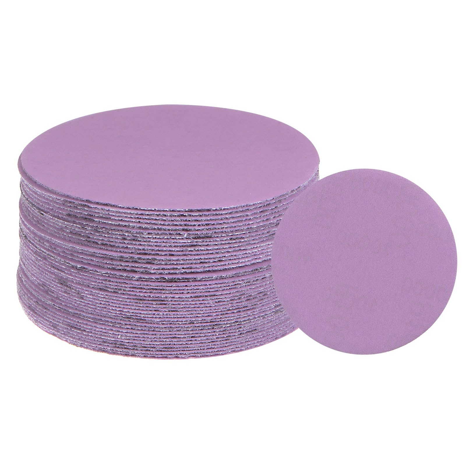 uxcell 40pcs 10000 Grit Purple Sanding Discs 3 Inch Hook and Loop Aluminum Oxide Orbital Sanding Pads Paper Wet Dry Polish for Metal Woodworking Drywall