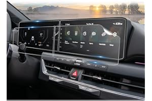 CDEFG (4Pcs for 2025 2026 Kia K4 Screen Protector, 12.3 Inch Touchscreen + Gauge Cluster, 2025+ K4 (LX, LXS, EX, GT-Line, GT-Line Turbo) Accessories Split 4Pcs Nano Film