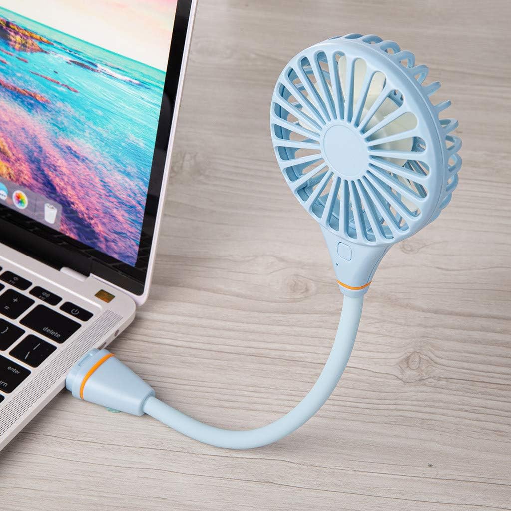 Blue, 240x190mm Hand Free Personal Fan Portable Fan,Portable USB