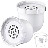 Mysora 2 Pack Upgraded Water Pitcher Replacement Filter Compatible with Clearly Filtered No. 1 Filtered Water Pitcher, 100 Gallon Long Life, Removes Fluoride Chlorine Lead and Odors