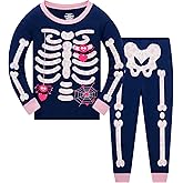 Toddler Boys Skeleton Pajamas Sets Kids Pumpkin Sleepwear Boys Halloween 2 Pcs PJS