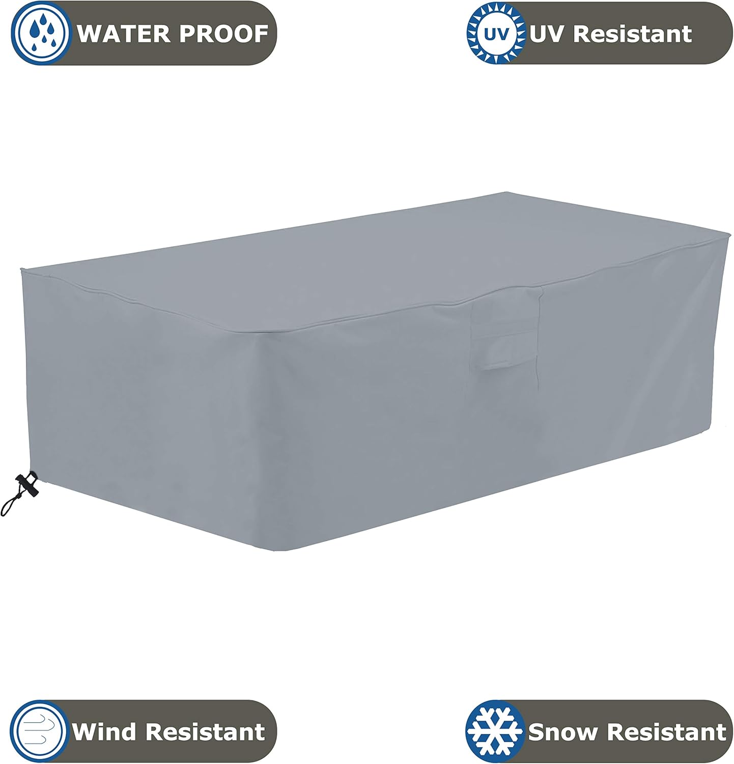 Amazon Com Covers All Fire Pit Cover Rectangular 18 Oz
