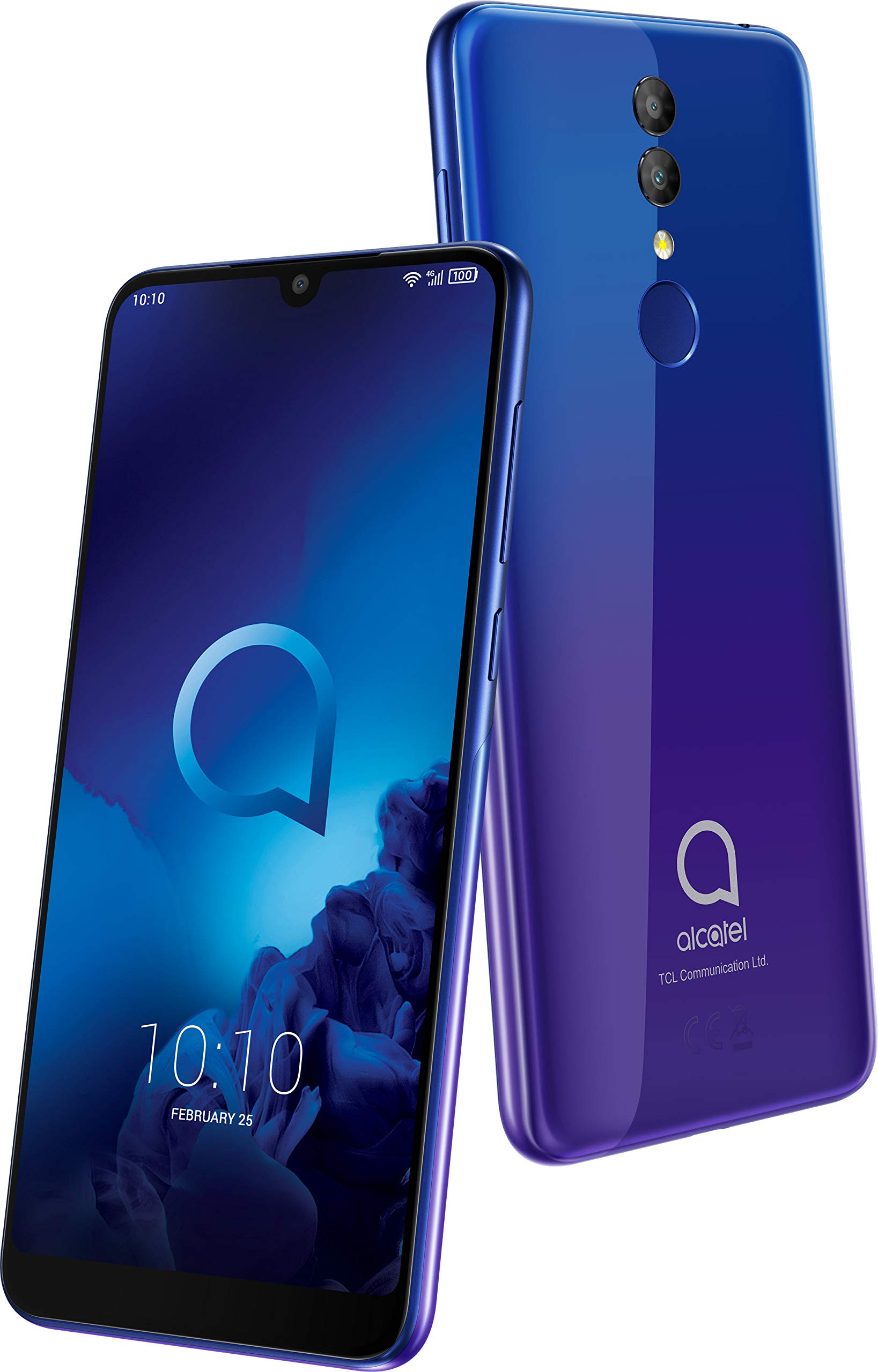 Alcatel 3 (2019) - Smartphone 64GB, 4GB RAM, Dual Sim, Blue-purple