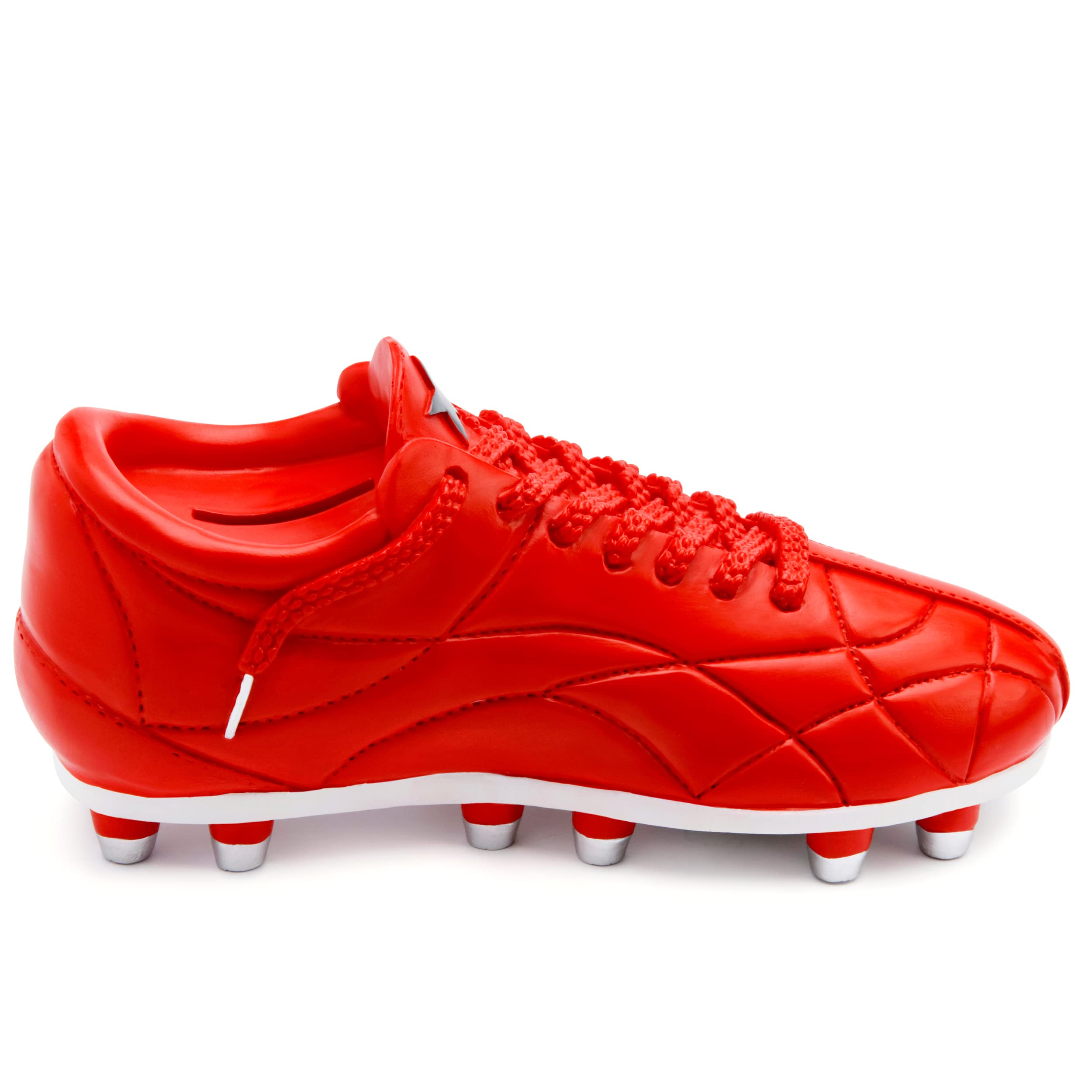 Mousehouse Gifts - Red Football-Themed Piggy Bank, Soccer Money Box for Kids, Boys & Girls