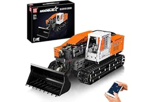 Mould King Gopher Loader Technik Building Set, App-Controlled Bulldozer Truck Construction Vehicle Toys with Engines, DIY Engineering Model Kit for 14+/Adults(1423 Pieces)