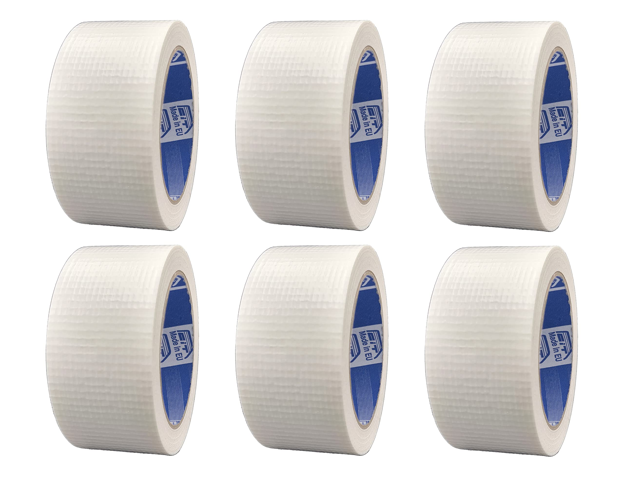 ACIT Duct Tape Cloth Tape, pack of 6, 50mm x 25 meters, waterproof, for repairs and DIY, insulation