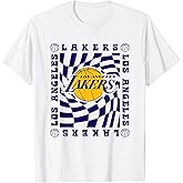 NBA Los Angeles Lakers Retro Checkerboard Wave T-Shirt