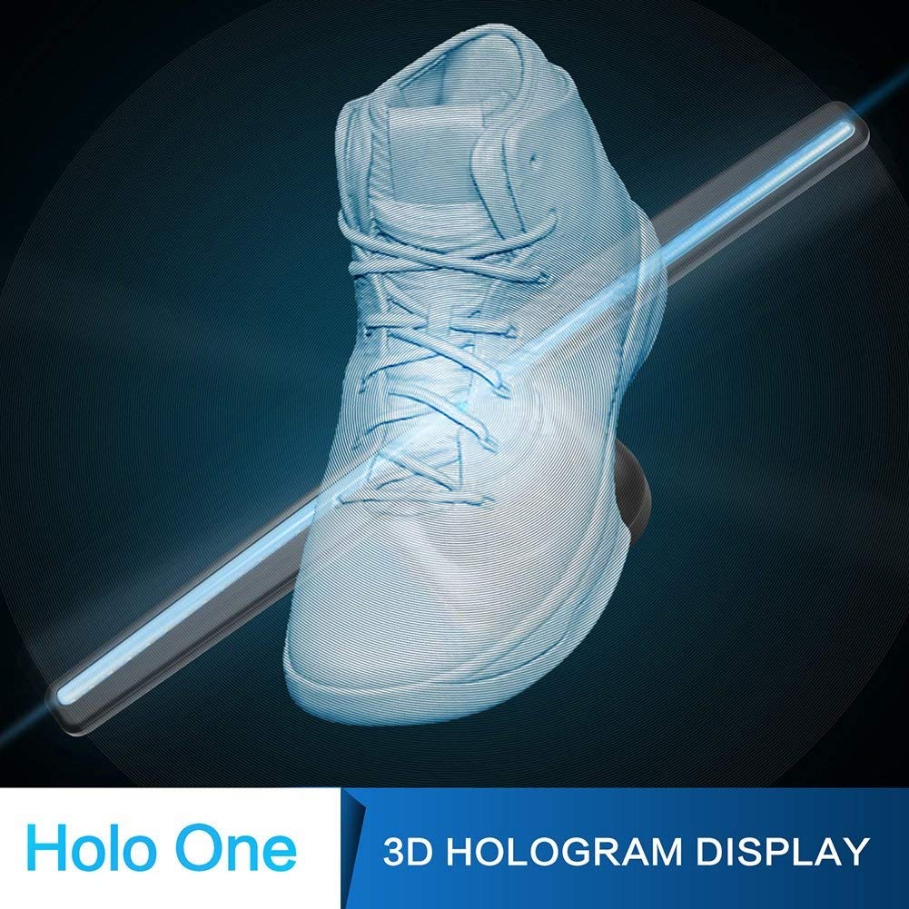 Ventilador holográfico Proyector holográfico 3D LED WiFi ...