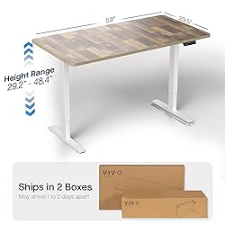 VIVO Electric 60 x 30 in Standing Desk, Memory