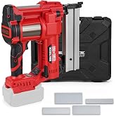 2-in-1 Brad Nailer Staple Gun Compatible with Milwauke* Battery, Tool only | Cordless Electric Powered Nail Gun, 18 Gauge 2" brad nails &amp; 1-9/16" staples, 2 firing modes, Depth adjustment, Safety lock