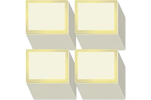 UZLU 200 Sheet Gold Foil Award Certificate Paper Bulk 8.5 x 11 in for Printing Customizable Blank Cardstock Gold Border Certificate Laser and Inkjet Printer Friendly for Graduation Diploma Achievement