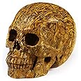 Skullis 2.0" Elephant Skin Jasper aka Miriam Stone, Calligraphy Stone, Cobra Jasper Carved Crystal Skull, Hand Carved Gemstone Fine Art Sculpture.