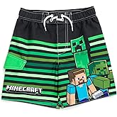 Minecraft UPF 50+ Swim Trunks Little Kid to Big Kid Sizes (6-14-16)
