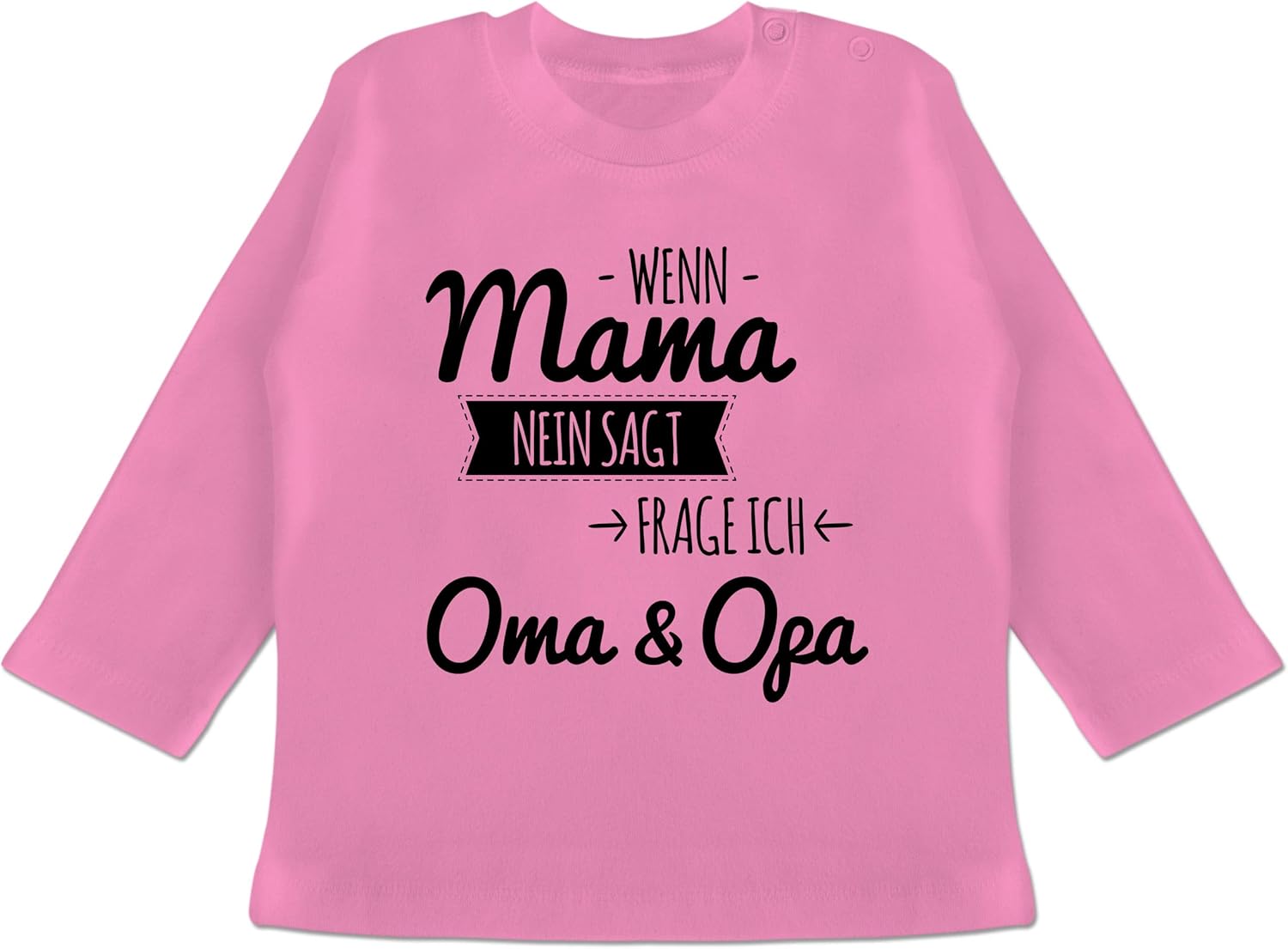 Shirtracer Sprüche Baby Wenn Mama Nein SAGT frag ich Oma und Opa