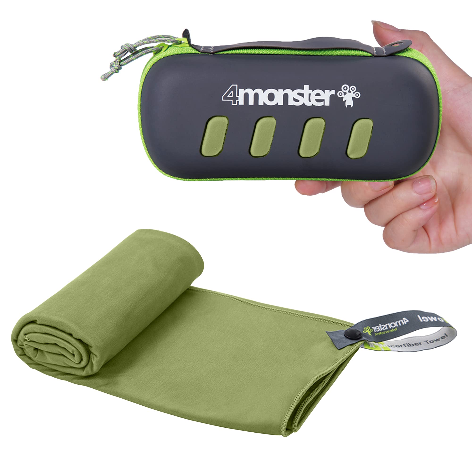 4Monster Microfiber Towel, Travel Towel, Camping Towel,Large Size 26.7 x 55.1¡±, Fast Drying, Soft Light Weight,Suitable for Gym, Beach, Swimming, Backpacking and More