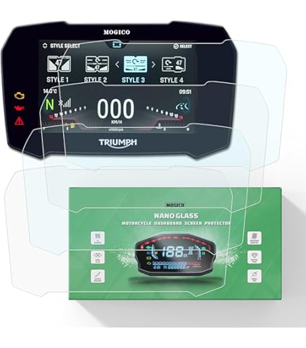 Protezione Per Display In Vetro Temperato NANO GLASS Per Triumph Tiger 900 GT/Rally (2020+)