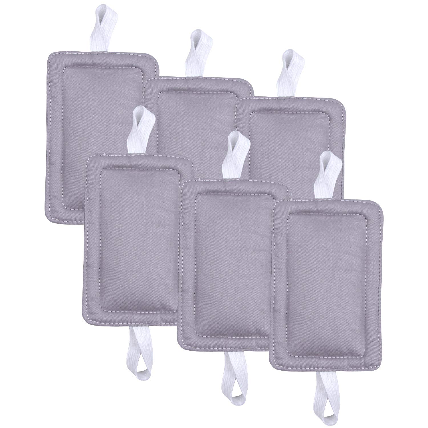 Door Silencer Door Jammer Door Closer Cushion Nursery Door Silencer Door Latch Cover 3 Pack for Noise Reducing Quiet Doors Baby Toddler Safety 3.25 x 5.5 Inch (6 Pack Grey)