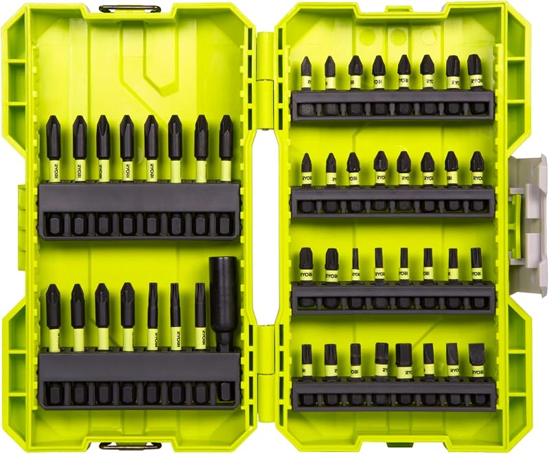 RYOBI RAK48SDI Torque Plus Impact Screwdriver Bit Set 48 Piece 60mm Holder