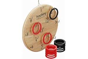 Elite Sportz Equipment Ring Toss Game | Sturdy Wooden Board Set for Kids Outdoor Games | Camping Activities - Adults & Kids Picnic