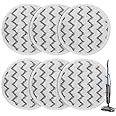 3897A Steam Mop Pads for Bissell SpinWave SmartSteam Scrubbing Steam Mop - Replacement Rotating Mop Head Fit 3897A 3712 3712W, Model No 1641112 (6Pack）
