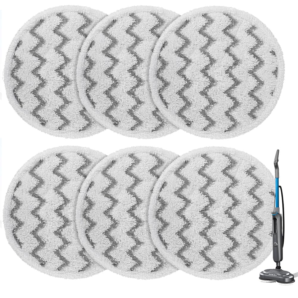 Photo 1 of 3897A Steam Mop Pads for Bissell SpinWave SmartSteam Scrubbing Steam Mop - Replacement Rotating Mop Head Fit 3897A 3712 3712W, Model No 1641112 (6Pack?