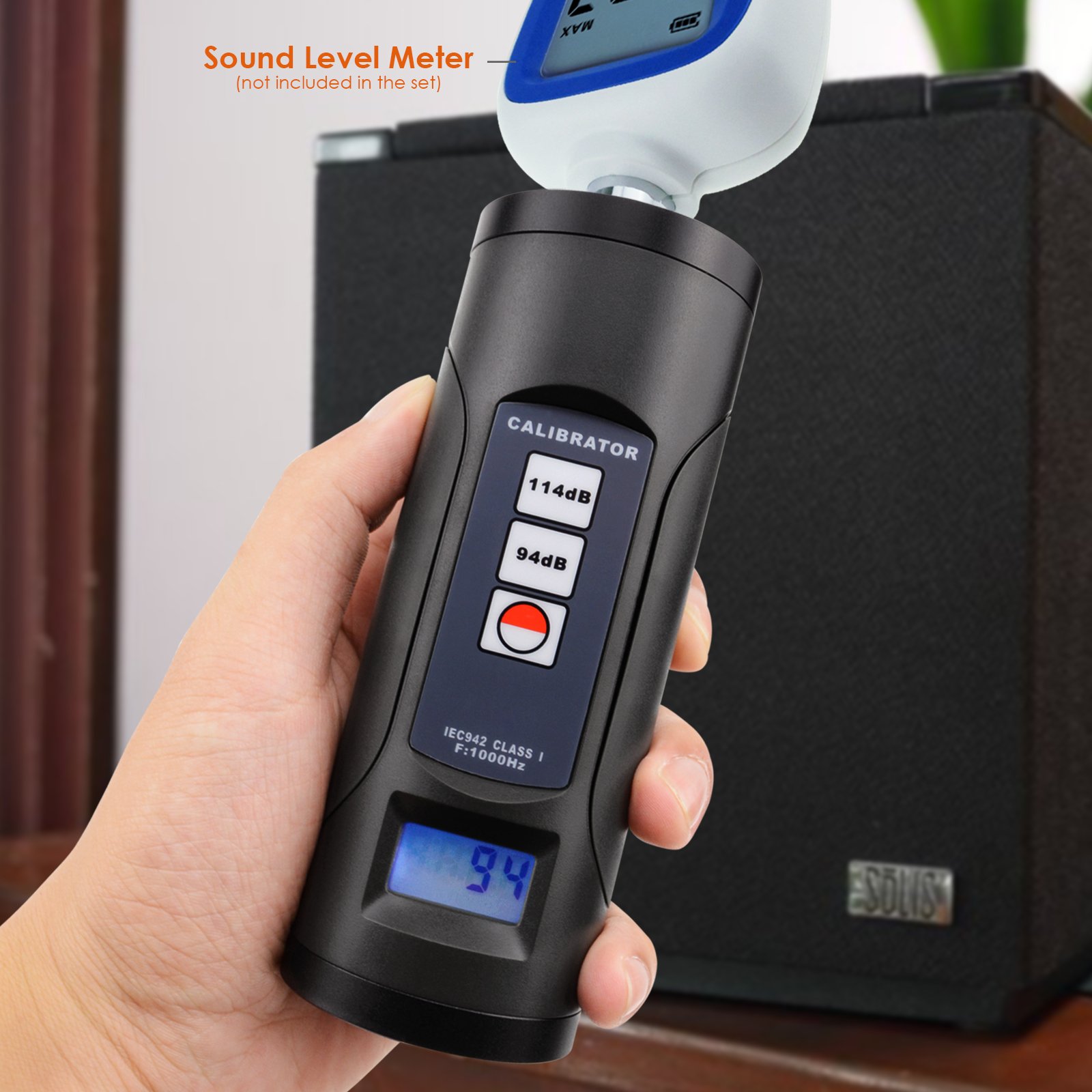 Mua Sound Level Meter Calibrator 94dB & 114dB for 1/2" and 1" inch ...