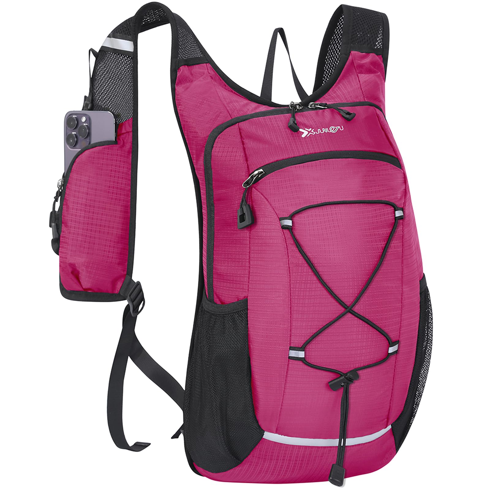 Photo 1 of BiYiYun 15L Small Hiking Backpack Lightweight Hydration Backpack for Men Women, Warterproof Hiking Daypack for Travel Camping Cycling Running Outdoor (Rose)