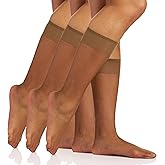Berkshire womens Berkshire Ultra Sheer Knee High With Sandalfoot Toe - 3 Pack