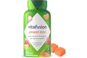 Vitafusion Power Zinc Gummy Vitamins, Strawberry Tangerine Flavored Immune Support (1), 90 Count