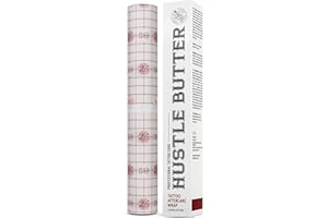 HUSTLE BUTTER DELUXE Hustle Butter Second Skin Tattoo Wrap - 9.8 Inches x 2.2 Yards - Transparent Adhesive Roll - Easy Removal, Mess-Free Body Art Wrap - Breathable & Latex-Free - for Medium Tattoo Aftercare