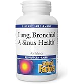 Natural Factors Lung, Bronchial &amp; Sinus Health, 45 Tablets | Lung support supplement for breathing and respiratory health support, supports healthy lung tissue &amp; mucus consistency