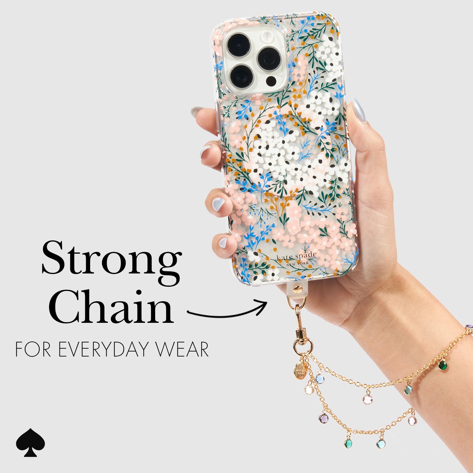 kate spade new york Phone Charm - Detachable Cell Phone Lanyard - High Shine