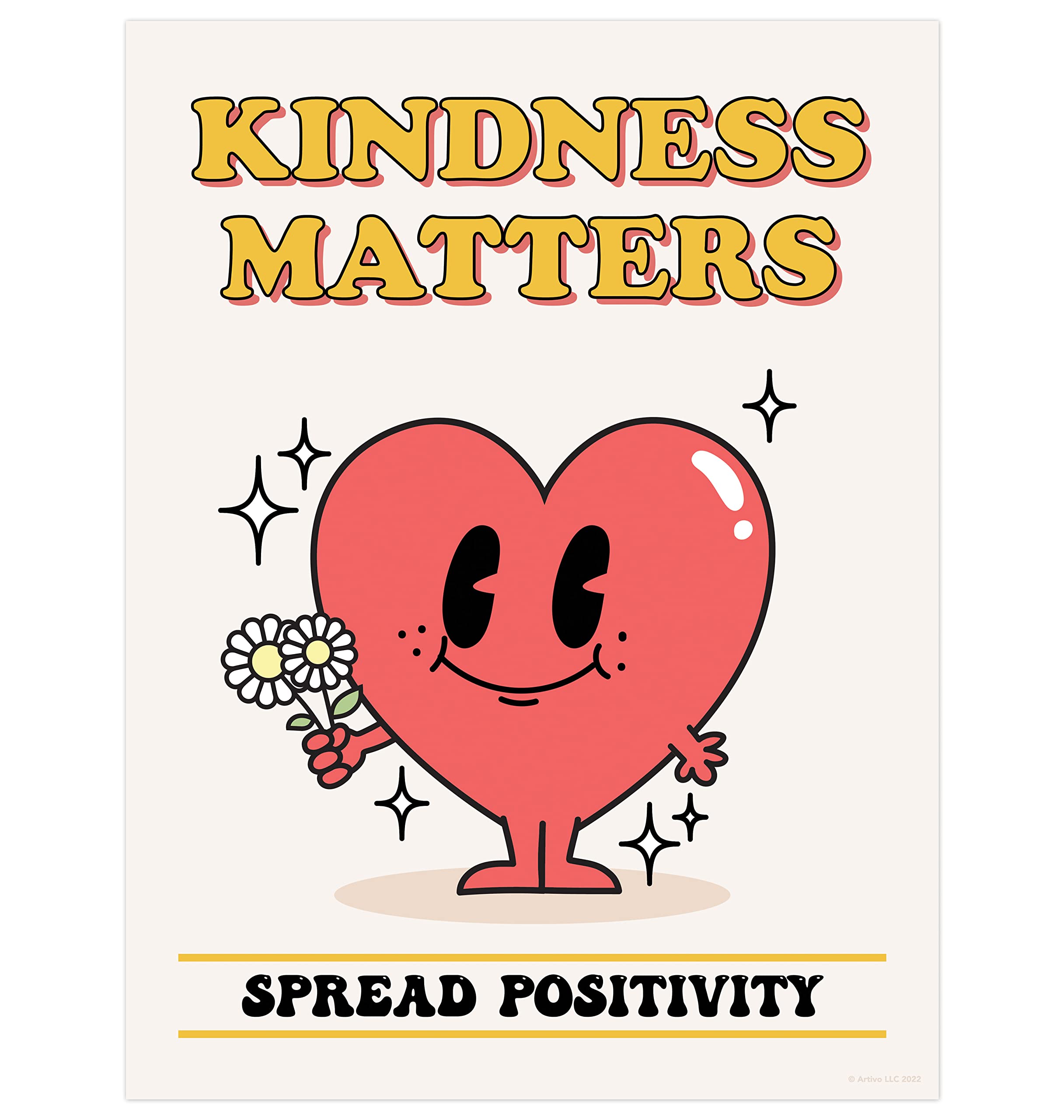 Artivo Retro Poster Wall Art, Aesthetic Posters, Trendy Wall Decor for Bedroom Aesthetic, Cute Room Decor, Vintage Art Nostalgia poster for room aesthetic