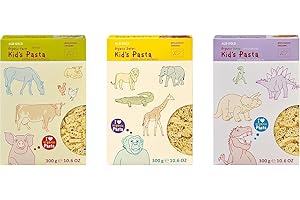 VALUBNDL: ALB GOLD - Pasta For Kids - Kids Healthy Snacks - Fun Snacks - Custom VALUBNDL Branded (3 PACK, ANIMALS, SAFARI, DI