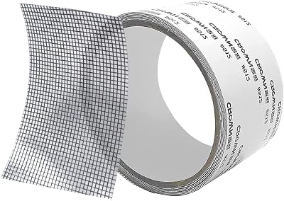 ACEBON Fiberglass Window Screen Repair Tape Patch Adhesive 2x80in Grey
