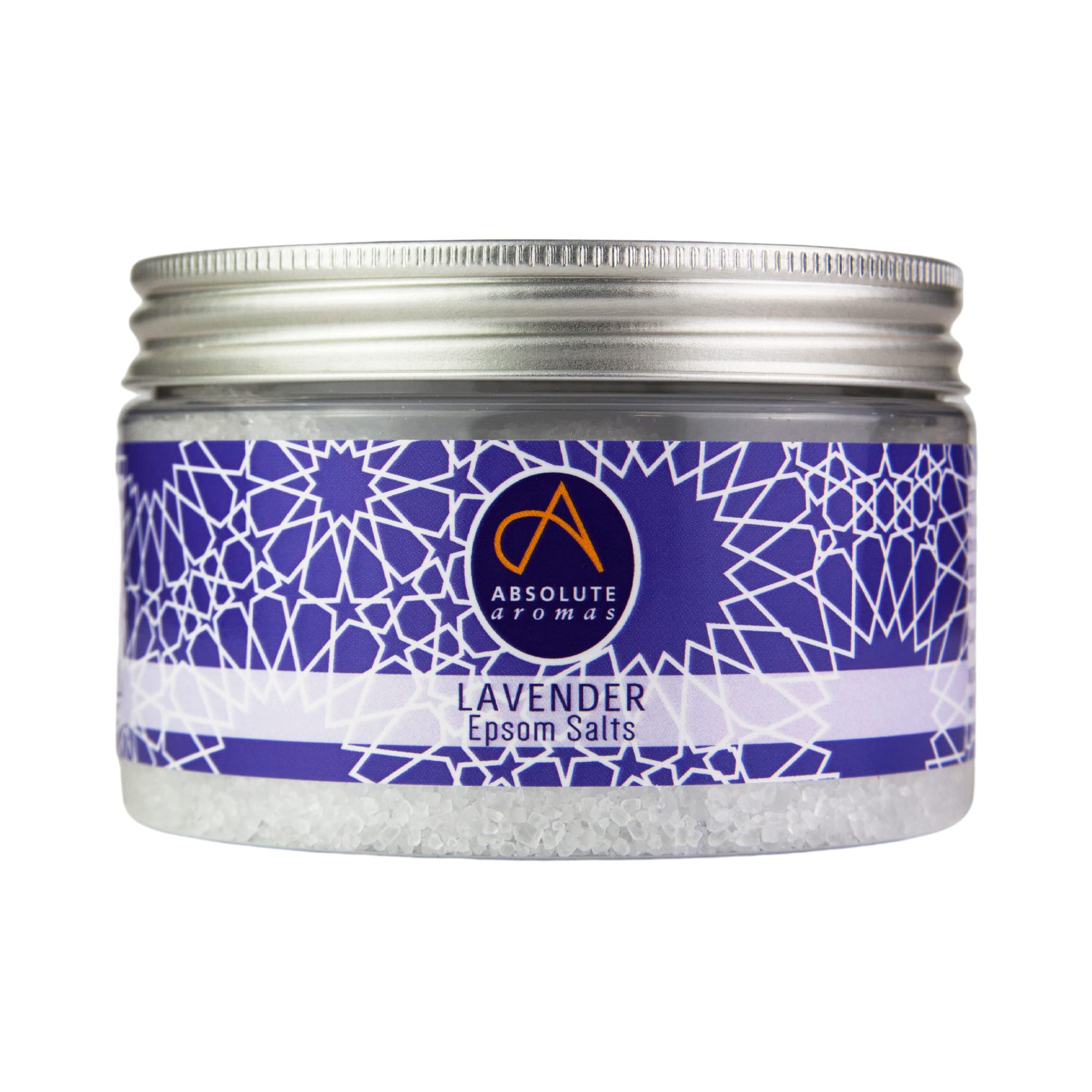 Absolute Aromas Lavender Epsom Bath Salts 300g- Magnesium Sulphate Infused with 100% Pure French Lavender Essential Oil - Soothe Skin and Calm The Senses.